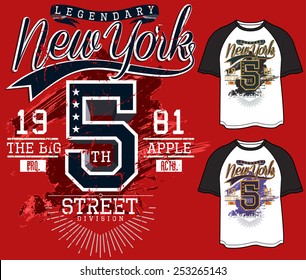 t-shirt graphics,new york sport graphic