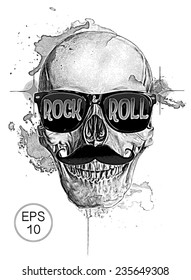 T-shirt Graphics/skull illustration