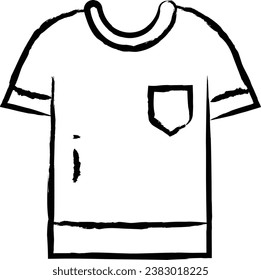 T-shirt hand drawn vector illustration