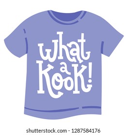 T-shirt with hand drawn vector lettering about weird people. Unique comic phrases in the style of black humor. Quote for a party, social media, gift. Modern concept typography layout.