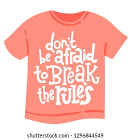T-shirt with hand drawn vector lettering about weird people. Unique comic phrases in the style of black humor. Quote for a party, social media, gift. Modern concept typography layout.