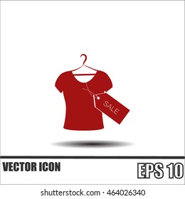 T-shirt hanger icon sale