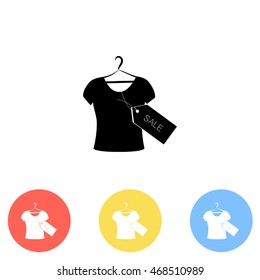 T-shirt hanger icon sale
