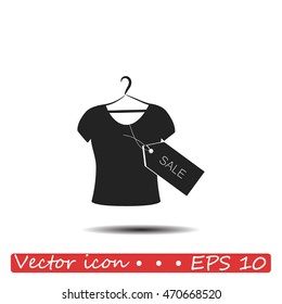 T-shirt hanger icon sale