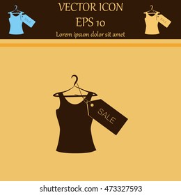 T-shirt hanger icon sale