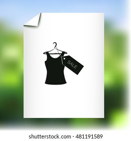 T-shirt hanger icon sale