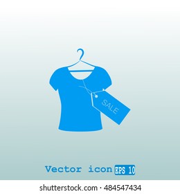 T-shirt hanger icon sale