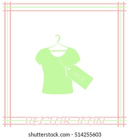 T-shirt hanger icon sale