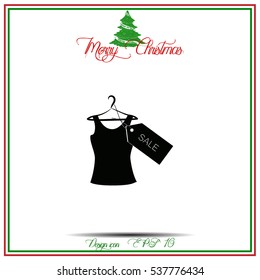 T-shirt hanger icon sale