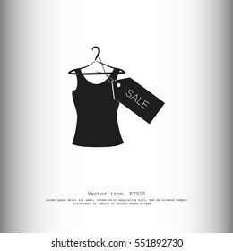 T-shirt hanger icon sale