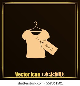 T-shirt hanger icon sale