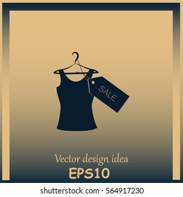 T-shirt hanger icon sale