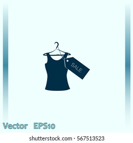 T-shirt hanger icon sale