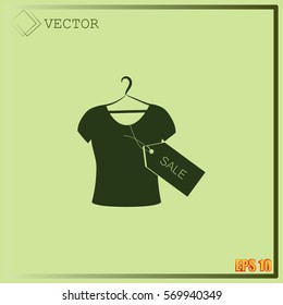 T-shirt hanger icon sale