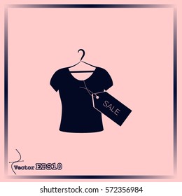 T-shirt hanger icon sale