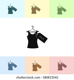 T-shirt hanger icon sale