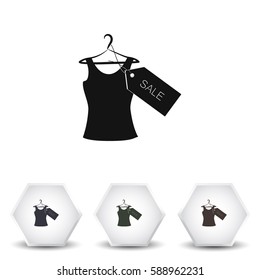 T-shirt hanger icon sale