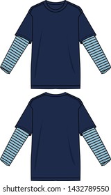 t-shirt hipster style vector template