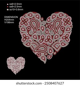 tshirt hotfix print inspiration heart