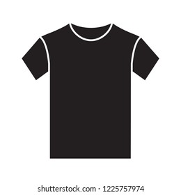 T-shirt human uniform vector icon, modern concept, outline style, black and white color