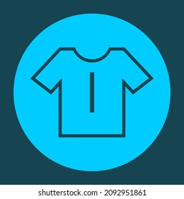 t-shirt icon with i alphabet vector design template. laundry alphabet icon.