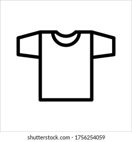 t-shirt icon apparel store sign on white background