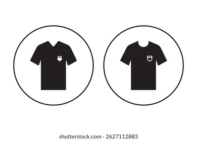 T-shirt icon. T-shirt icon collection line and flat style. T-shirt sign and symbol. Vector illustration. EPS 10.