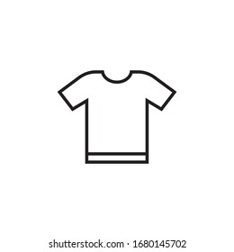 Diseño de icono de camiseta aislado en fondo blanco