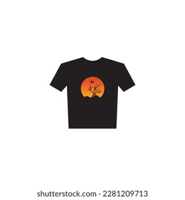 t-shirt icon design object color vector illustration