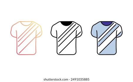 Diseño de icono de camiseta con fondo blanco ilustración de stock