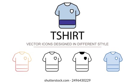 Tshirt icon design with white background stock illustration