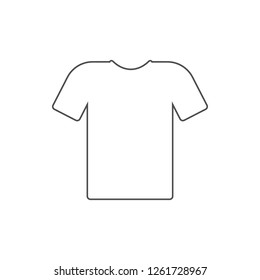 T-shirt icon. Element of web for mobile concept and web apps icon. Thin line icon for website design and development, app development