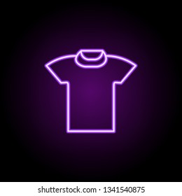 tshirt icon. Elements of Web in neon style icons. Simple icon for websites, web design, mobile app, info graphics