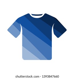 Icono de camiseta. Diseño de la escalera de color plana. Ilustración vectorial.