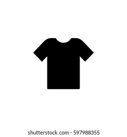 T-shirt icon, flat design template, vector 