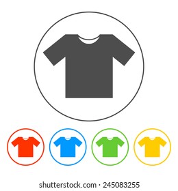 Tshirt Icon icon,  Flat Illustrator EPS 10