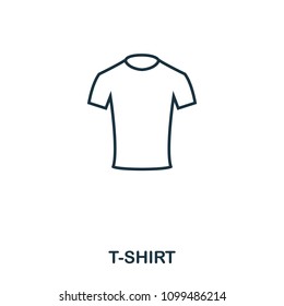 T-Shirt icon. Flat style icon design. UI. Illustration of t-shirt icon. Pictogram isolated on white. Ready to use in web design, apps, software, print