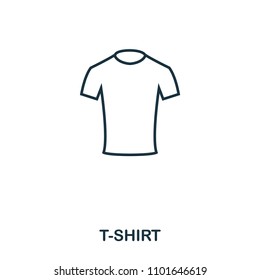 T-Shirt icon. Flat style icon design. UI. Illustration of t-shirt icon. Pictogram isolated on white. Ready to use in web design, apps, software, print