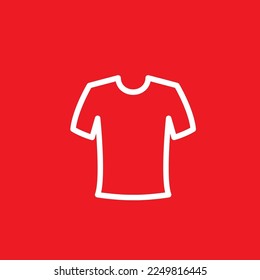 Icono de camiseta. Plantilla de recursos gráficos, ilustración vectorial.