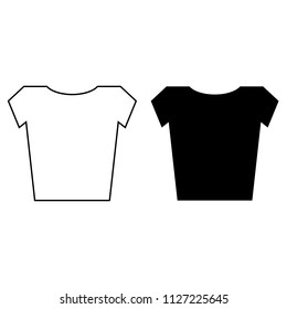 T-shirt icon illustration isolated vector sign symbol on white background