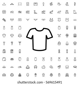 T-shirt icon illustration isolated vector sign symbol