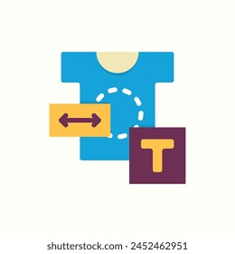 Icono de la camiseta, ícono aislado en fondo claro, perfecto para el Sitio web, blog, logotipo, Diseño gráfico, redes sociales, UI, App móvil
