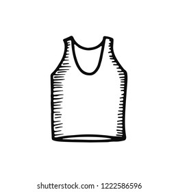 T-shirt icon. isolated object vector silhouette.