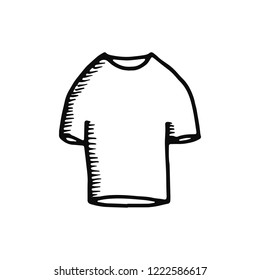 T-shirt icon. isolated object vector silhouette.