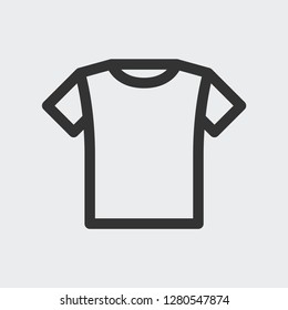 T-shirt icon isolated on background. Clothings symbol modern, simple, vector, icon for website design, mobile app, ui. Vector Illustration