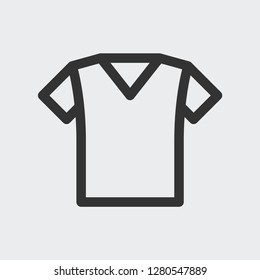 T-shirt icon isolated on background. Clothings symbol modern, simple, vector, icon for website design, mobile app, ui. Vector Illustration