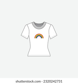 T-shirt icon isolated on background. Apparel symbol modern, simple, vector, icon for website design, mobile app, ui. Vector Illustration