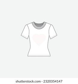 T-shirt icon isolated on background. Apparel symbol modern, simple, vector, icon for website design, mobile app, ui. Vector Illustration
