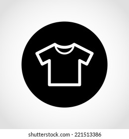 T-shirt Icon Isolated on White Background