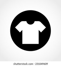 T-shirt Icon Isolated on White Background